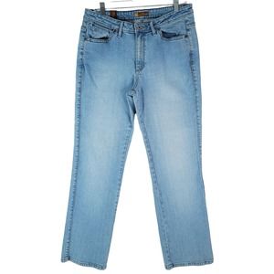 Aura Wrangler Jeans Womens 32x31.5 Bootcut Light Wash Embroidered Pocket